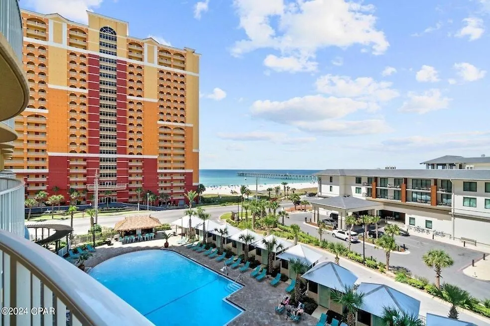 Apartment Turtle Cove Calypso 3-508, Beach View, Hot Tub, Heated Pool Panama City Beach
